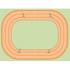 Carrera de relevos real 4x100 metros
